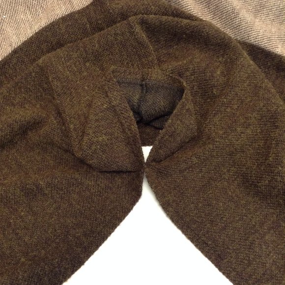 Lavena Brown/Beige Oversize Poncho - Picture 11 of 13